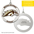 Western Michigan Broncos Ornament by Fan Frenzy Gifts Officially Licensed NCAA