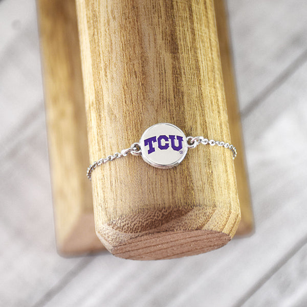 Fan Frenzy Gifts TCU Horned Frogs Officially Licensed 1 Charm Bracelet