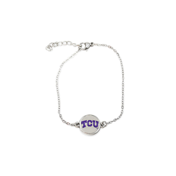 Fan Frenzy Gifts TCU Horned Frogs Officially Licensed 1 Charm Bracelet