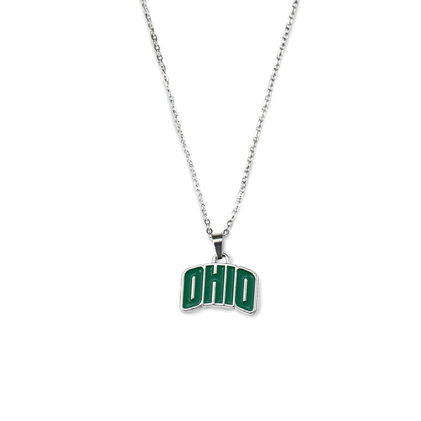Fan Frenzy Gifts Ohio Bobcats Officially Licensed Dainty Fan Necklace