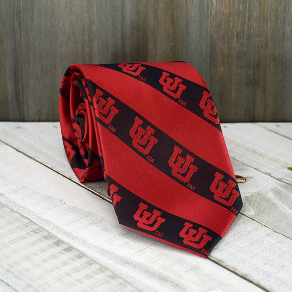 Fan Frenzy Gifts Utah Logo Stripe Officially Licensed Utes 62" Men's Tie