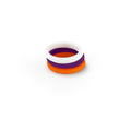 Fan Frenezy Gifts Purple Orange White 3 Pack (Clemson colors) Size 8