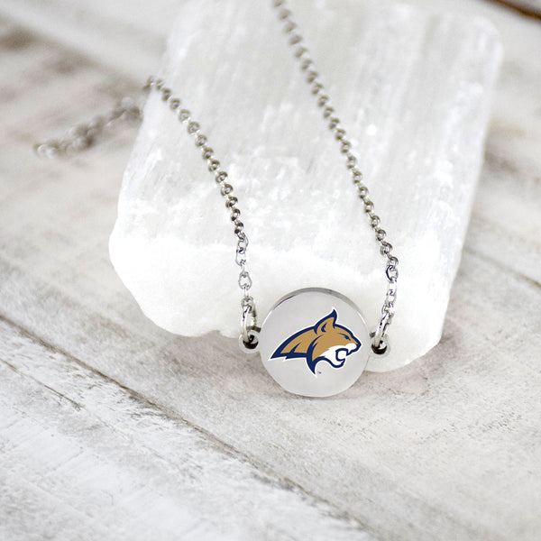 Fan Frenzy Gifts Montana State One Charm Silver Colored Bracelet Bobcats