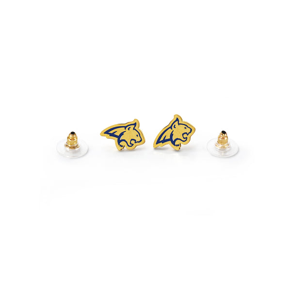 Fan Frenzy Gifts Montana State Post Earrings Bobcats