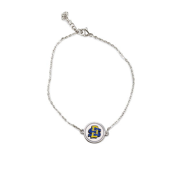 Fan Frenzy Gifts South Dakota State One Charm Silver Colored Bracelet Jackrabbits