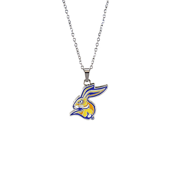 Fan Frenzy Gifts South Dakota State Silver Fan Necklace Jackrabbits