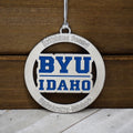 BYU Idaho Officially Licensed Silver Colored Ornaments