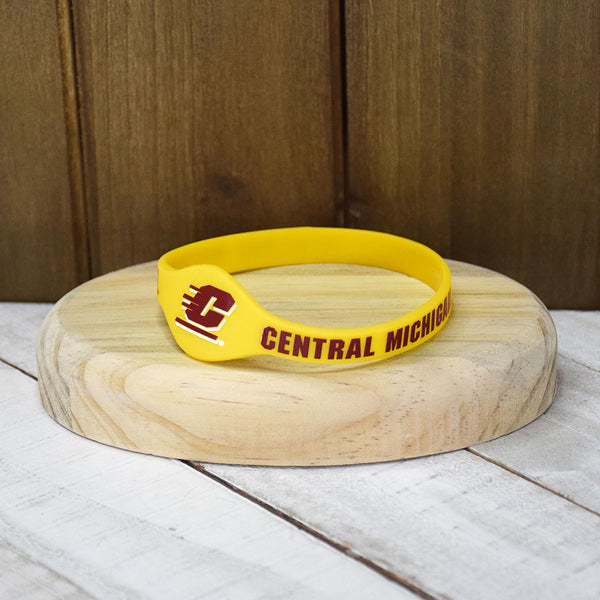Fan Frenzy Gifts Central Michigan University Chippewas Silicone Bracelet Wristband Officially licensed NCAA