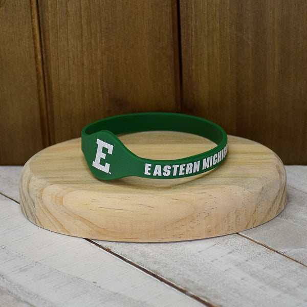 Fan Frenzy Gifts Eastern Michigan University Eagles Silicone Bracelet Wristband Officially licensed NCAA