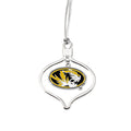 Missouri Tigers Circle 2 Piece Officially Licensed Silver Two-Piece Colored Ornaments