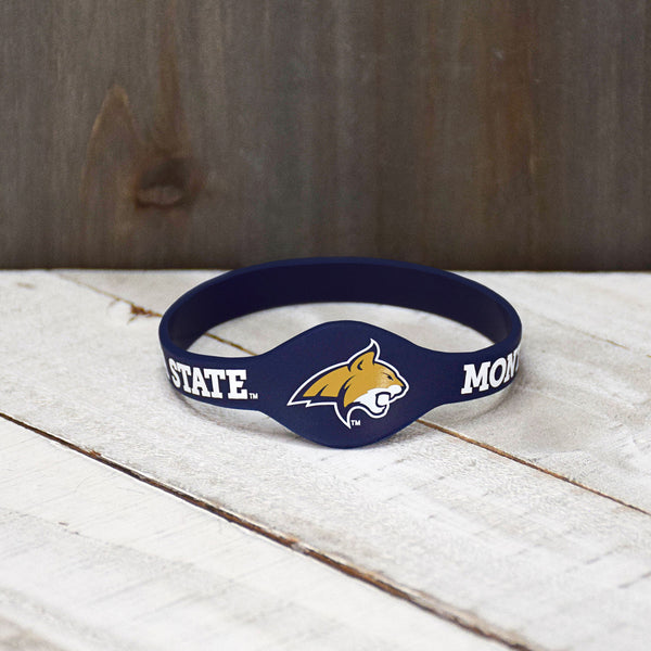 Fan Frenzy Gifts Montana St. University Bobcats UVU Silicone Bracelet Wristband Officially licensed NCAA