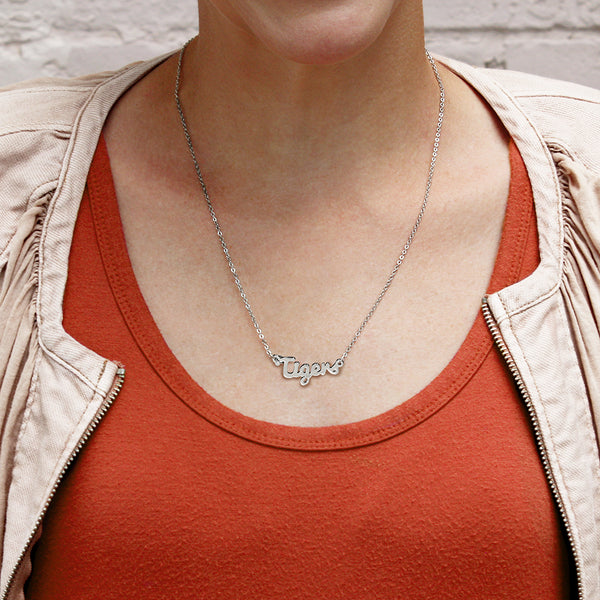 Fan Frenzy Gifts Missouri Officially Licensed Tigers Script Necklace