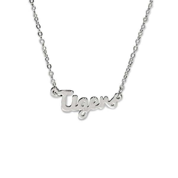 Fan Frenzy Gifts Missouri Officially Licensed Tigers Script Necklace