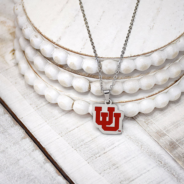 Fan Frenzy Gifts Utah Utes Officially Licensed Fan "UU" Necklace
