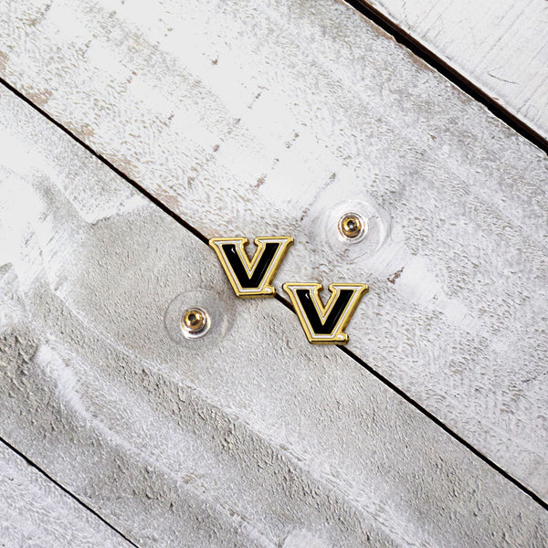 Fan Frenzy Gifts Vanderbilt Commodores Officially Licensed Post Earrings