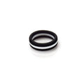 Black/White Stripe Silicone Ring