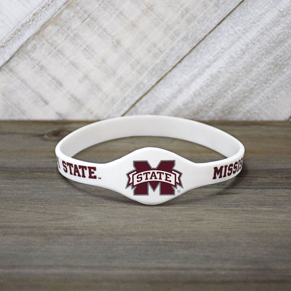 Fan Frenzy Gifts Mississippi State Bulldogs Silicone Bracelet Wristband Officially licensed NCAA