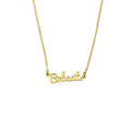 Western Michigan University Officially Licensed Laser Broncos Script Necklace