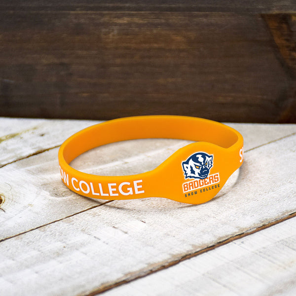 Fan Frenzy Gifts Snow College Badgers Officially Licensed Silicone Bracelet