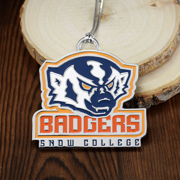 Snow College Badgers Ornament by Fan Frenzy Gifts Officially Licensed NCAA 