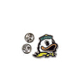 UO Oregon Duck Mascot Enamel Silver Pin