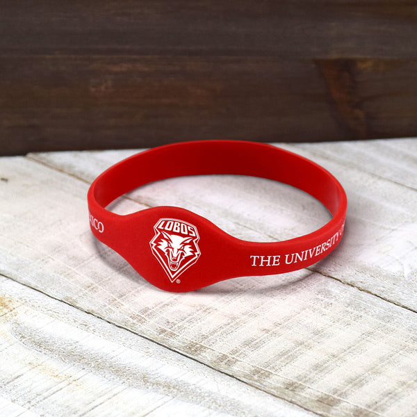 Fan Frenzy Gifts New Mexico Lobos Officially Licensed Silicone Bracelet