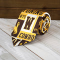Fan Frenzy Wyoming Multi Logos Officially Licensed 62" Microfiber Men's Tie