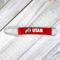 Utah Utes Red Keytag Lanyard by Fan Frenzy Gifts