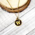 Western Michigan "W" Fan Necklace by Fan Frenzy Gifts