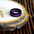 Black/Purple Stripe Silicone Ring