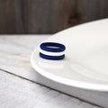 Navy/White Stackable Silicone Ring