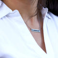 Boise State Bar Necklace