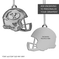 BYU Brigham Young University Metal Helmet Ornament