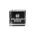 Colorado St Logo Crystal Cube