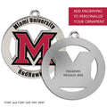 Miami University Redhawks Ornament