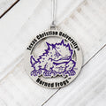 Texas Christian University TCU Horned Frogs Silver Ornament - Officially Licensed NCAA