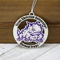 Texas Christian University TCU Horned Frogs Silver Ornament - Officially Licensed NCAA