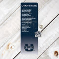 Utah State Bookmark with Pin
