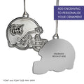 Weber State Shaped metal Ornament