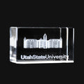 Utah State Old Main Crystal Cube